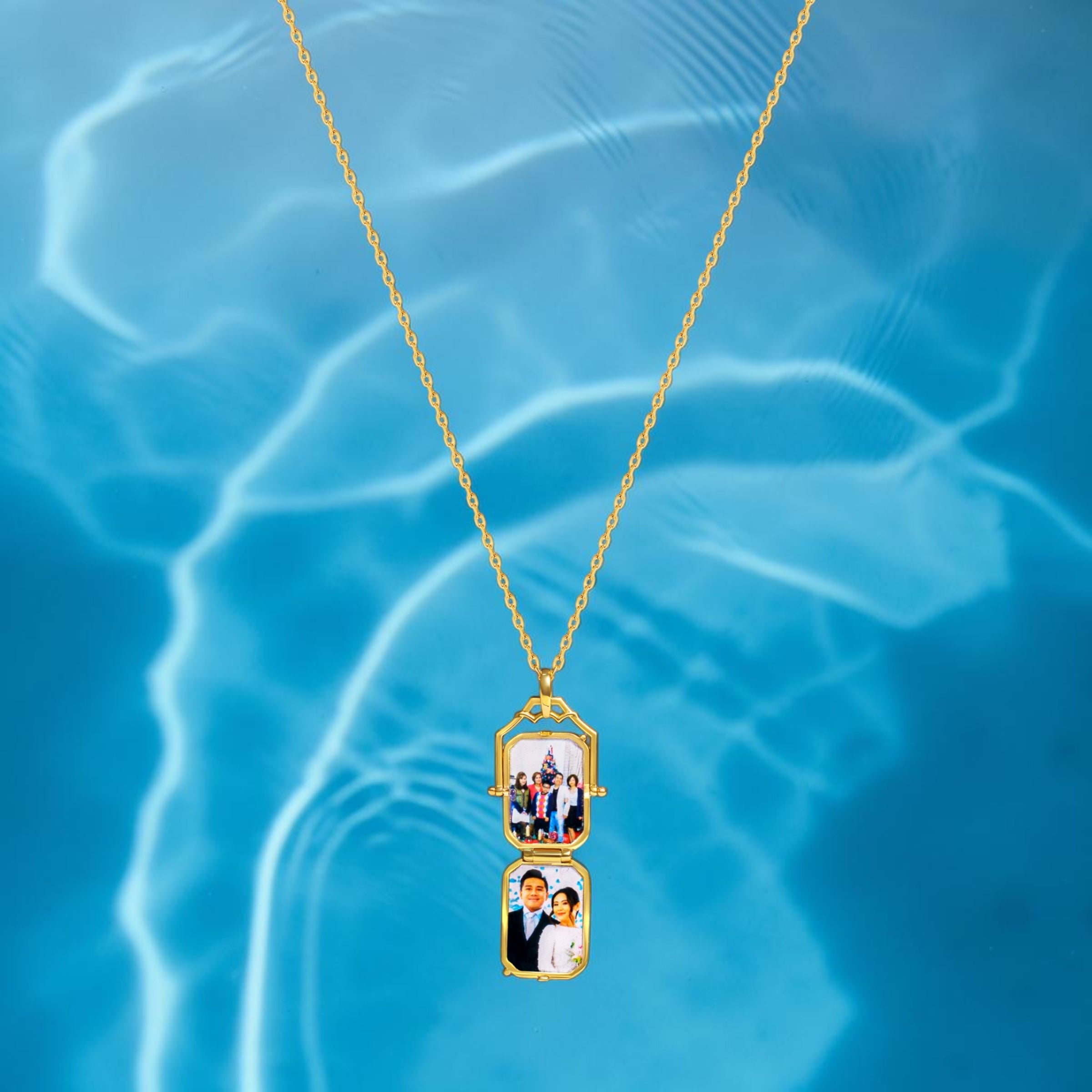 The Memoire Locket - 18K Gold Bespoke Photo Locket Service