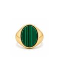 Malachite Signet Ring — 18k Gold