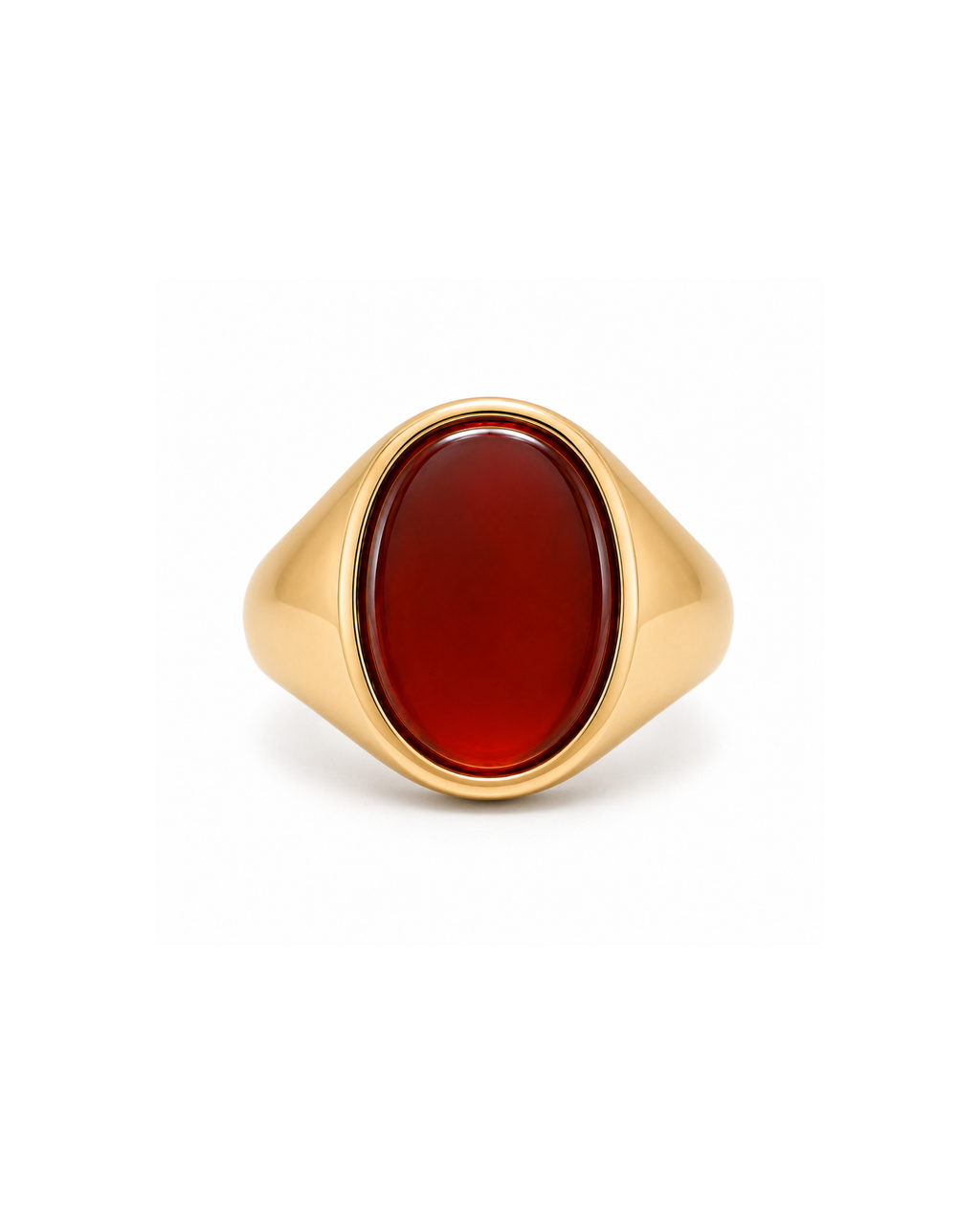 Carnelian Signet Ring — 18k Gold