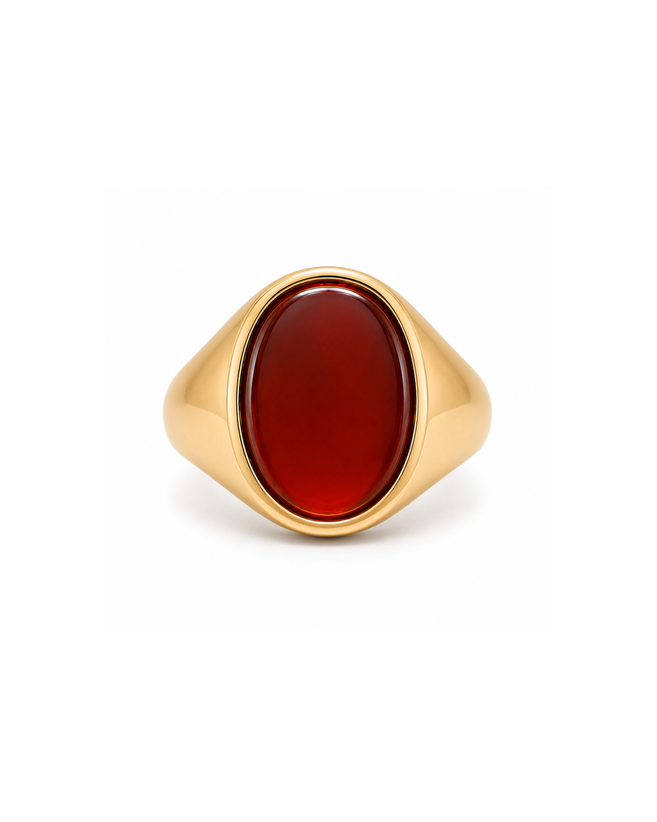 Carnelian Signet Ring — 18k Gold