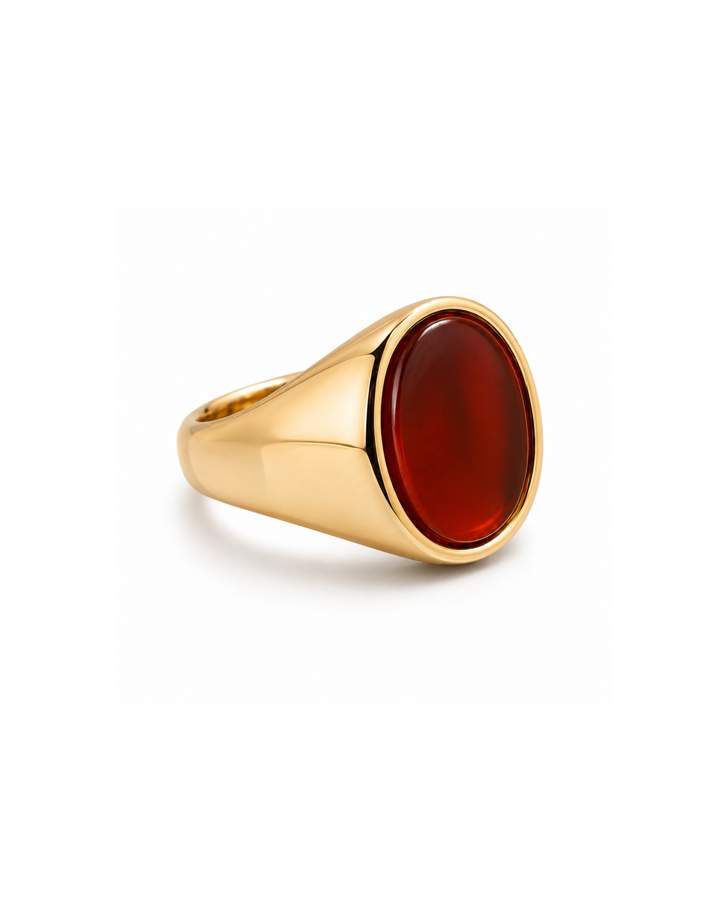 Carnelian Signet Ring — 18k Gold