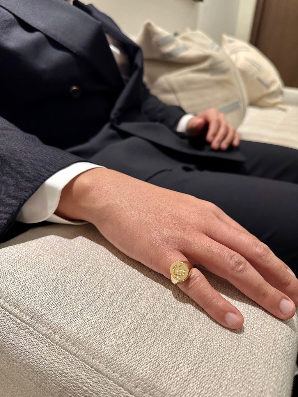 Monogram Signet Ring Bespoke Service