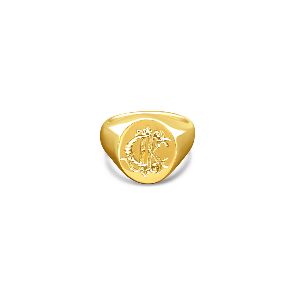 Monogram Signet Ring Bespoke Service