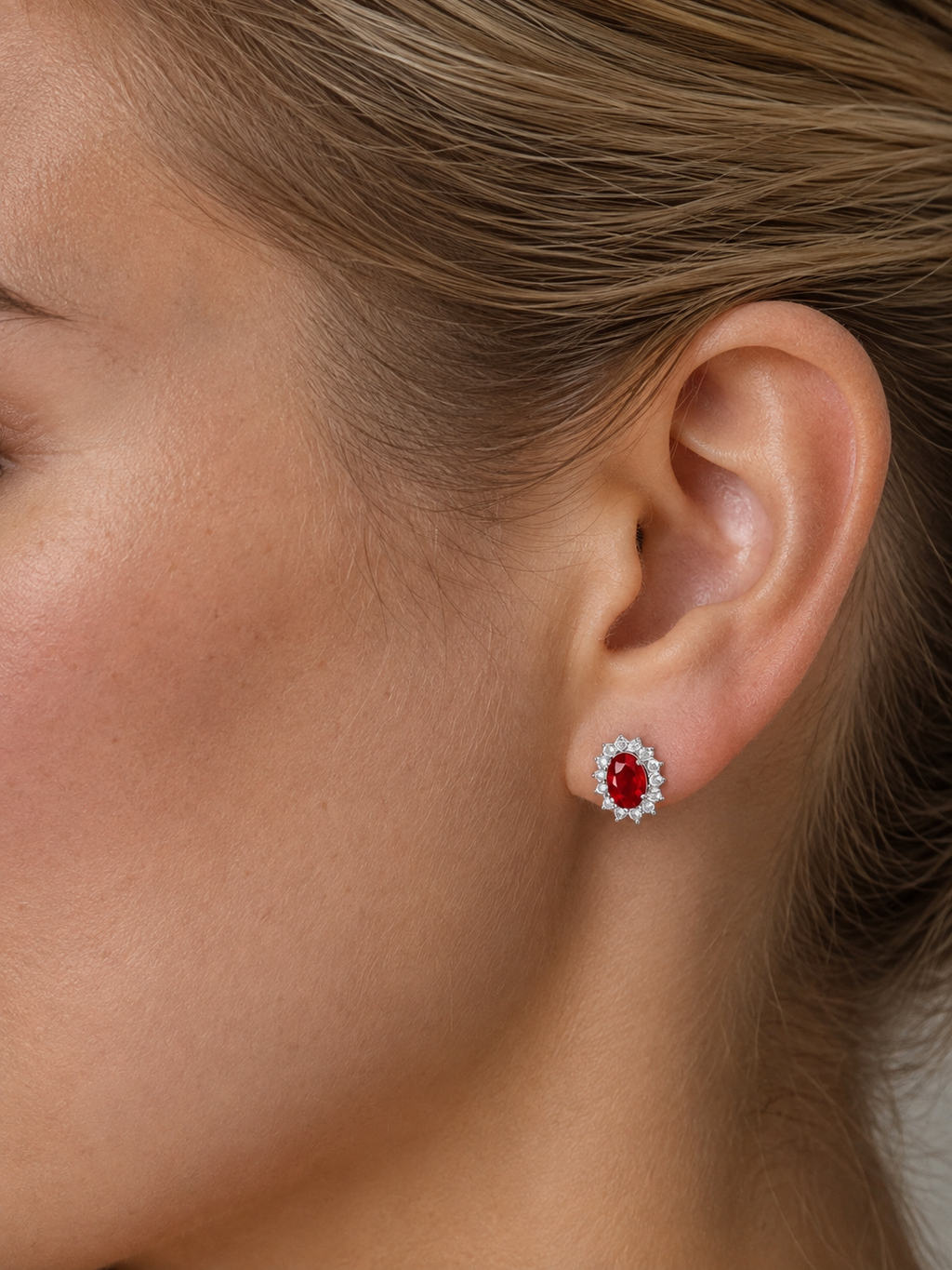 Scarlet Ruby Earrings