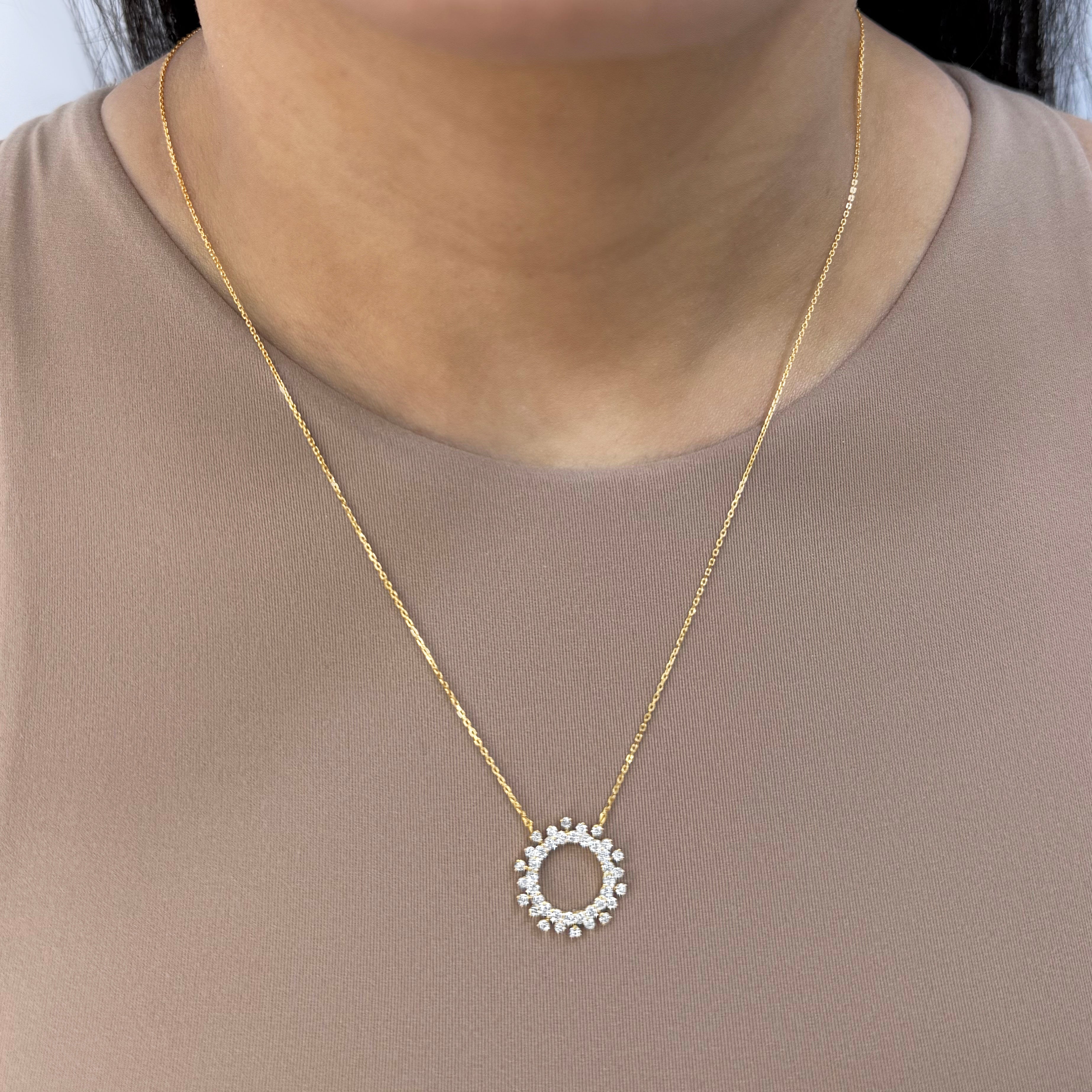 Solis Open Halo Necklace