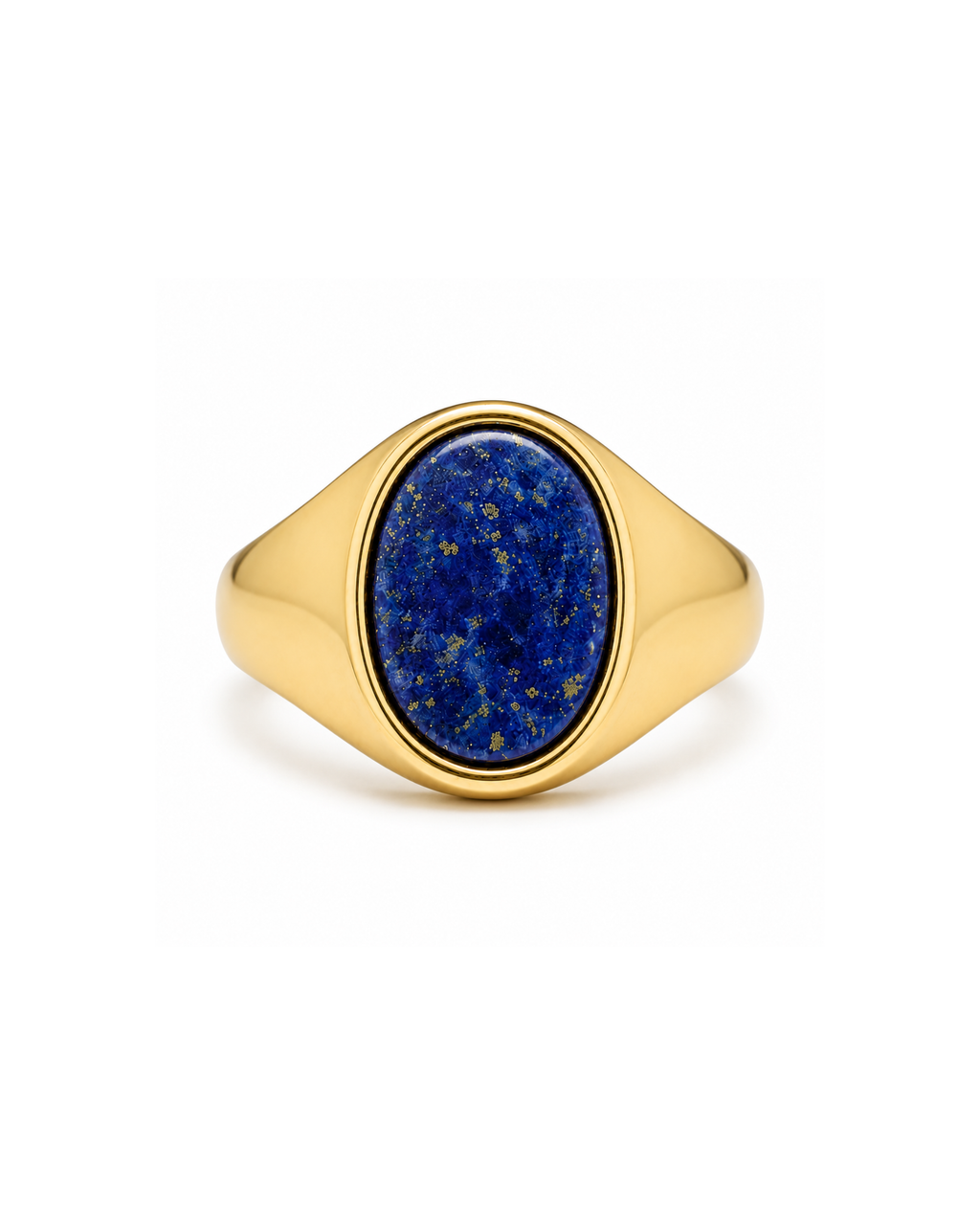 Lapis Lazuli Signet Ring — 18k Gold