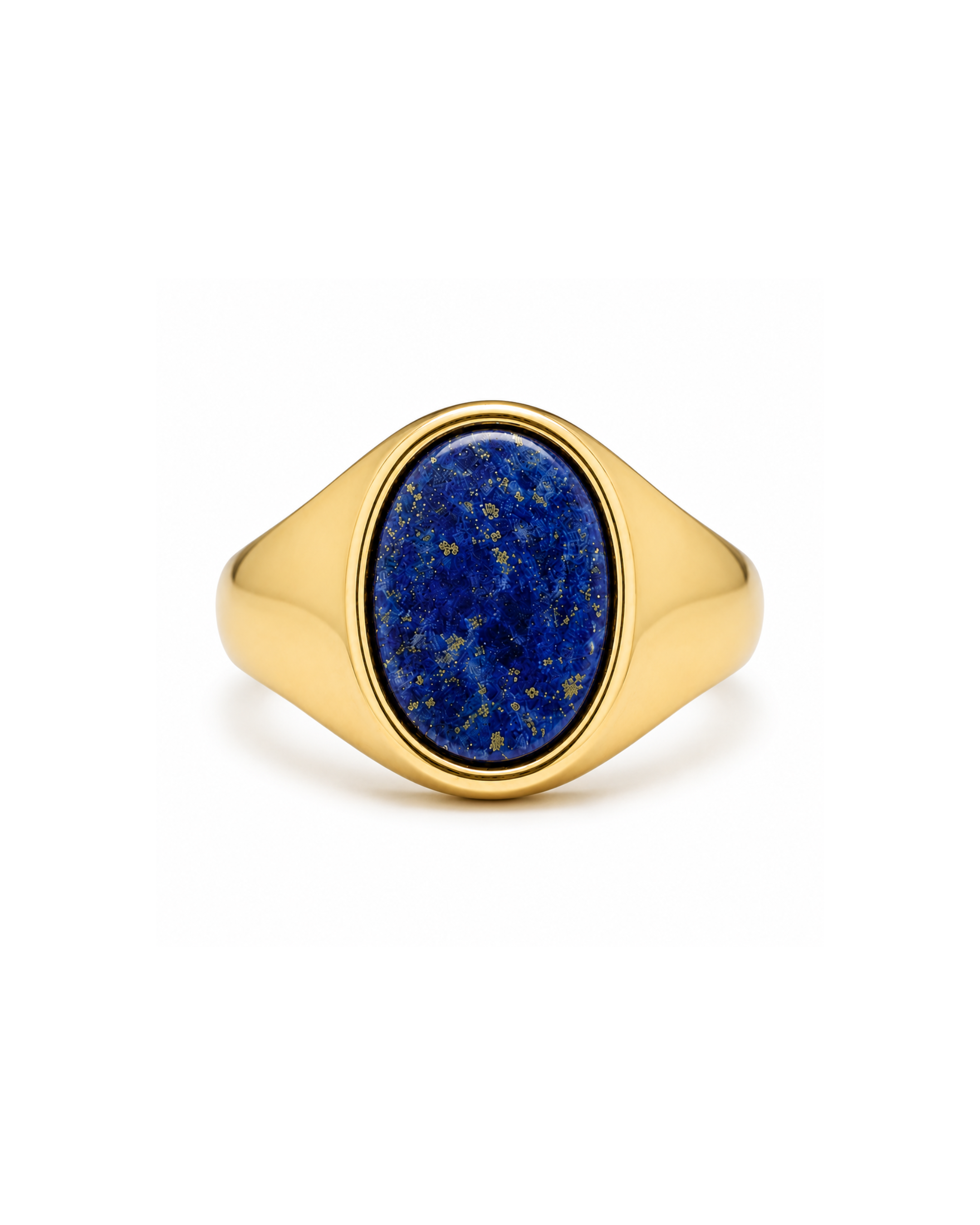 Lapis Lazuli Signet Ring — 18k Gold