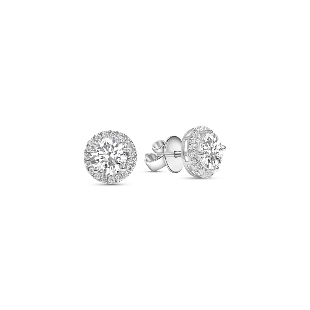 Helena Halo Diamond Studs
