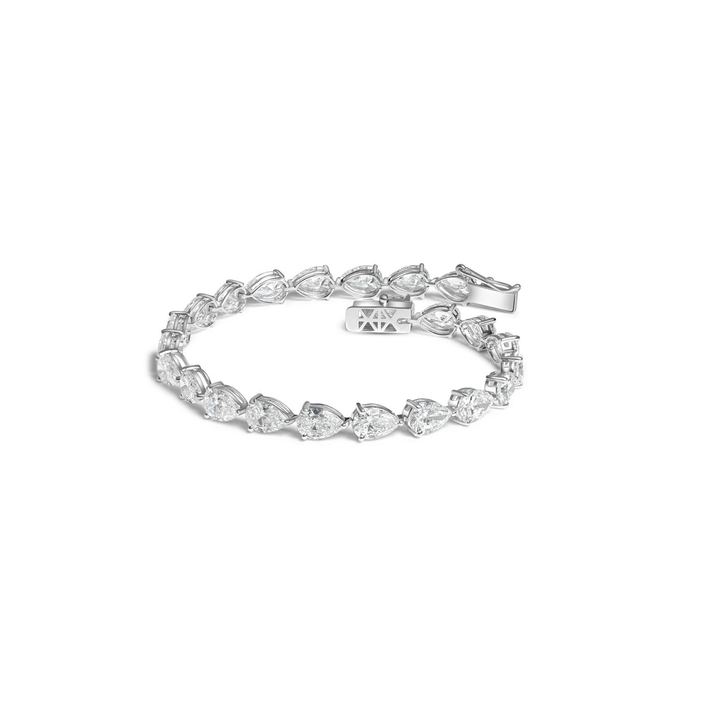 Aurélie Pear Diamond Tennis Bracelet