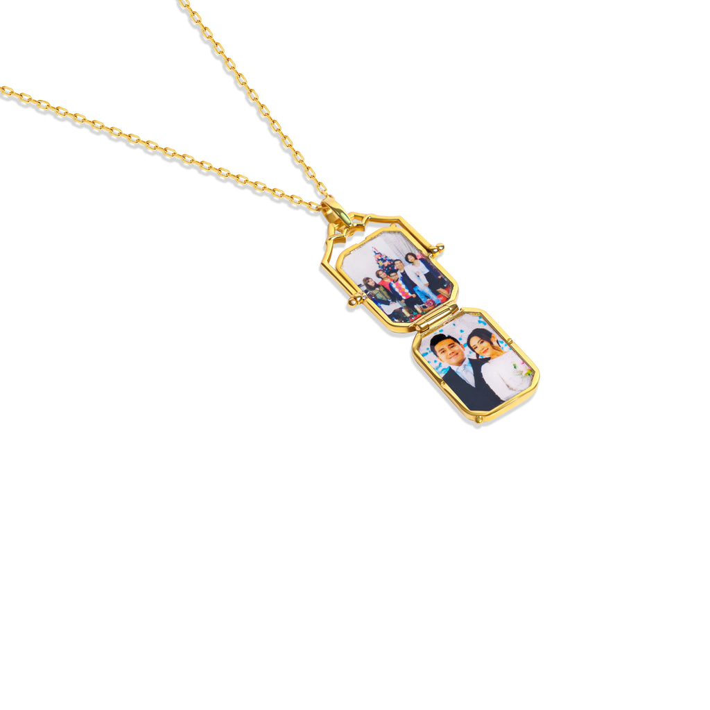 The Memoire Locket - 18K Gold Bespoke Photo Locket Service