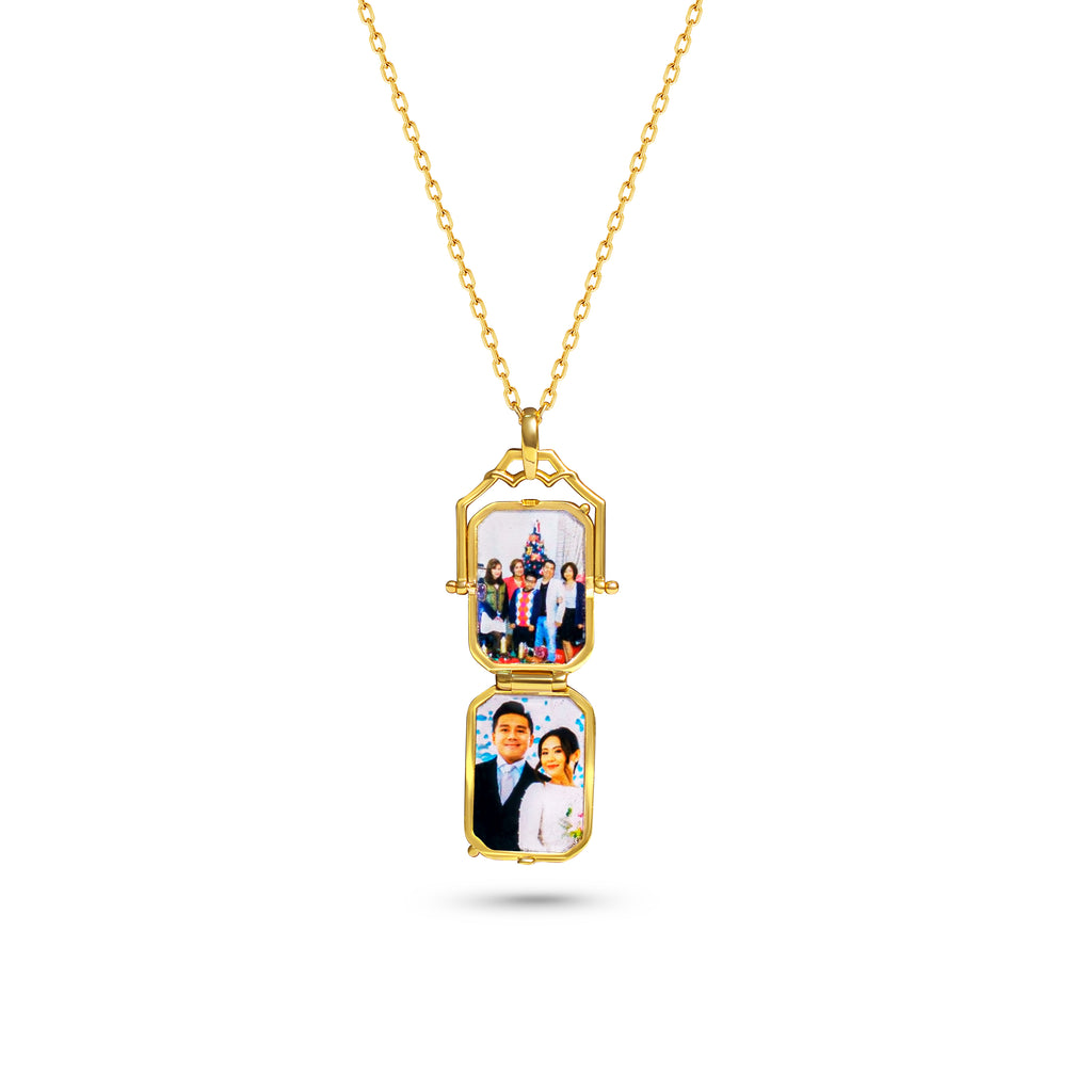 The Memoire Locket - 18K Gold Bespoke Photo Locket Service