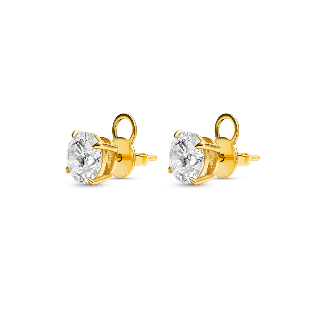 Bianca Round Diamond Studs
