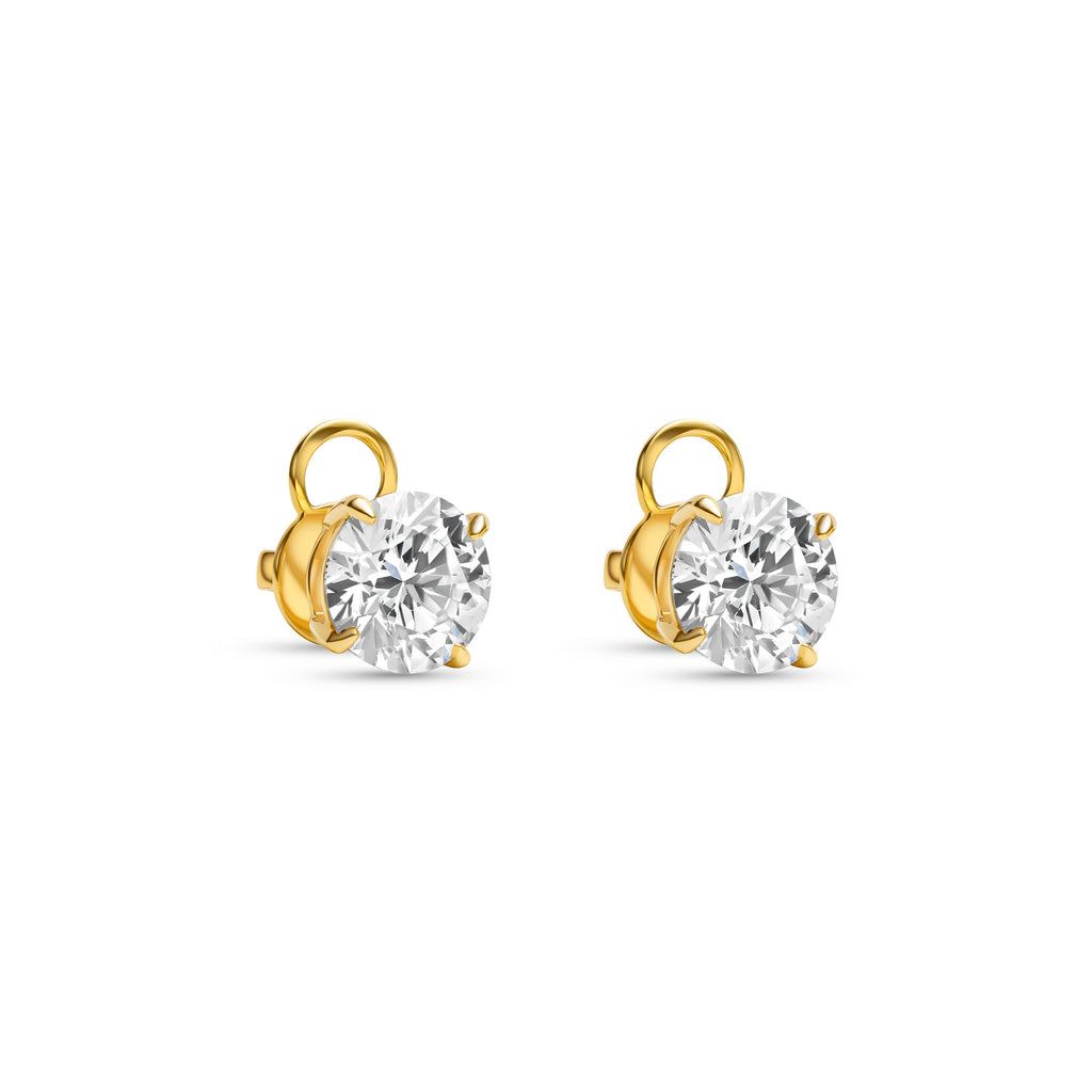 Bianca Round Diamond Studs