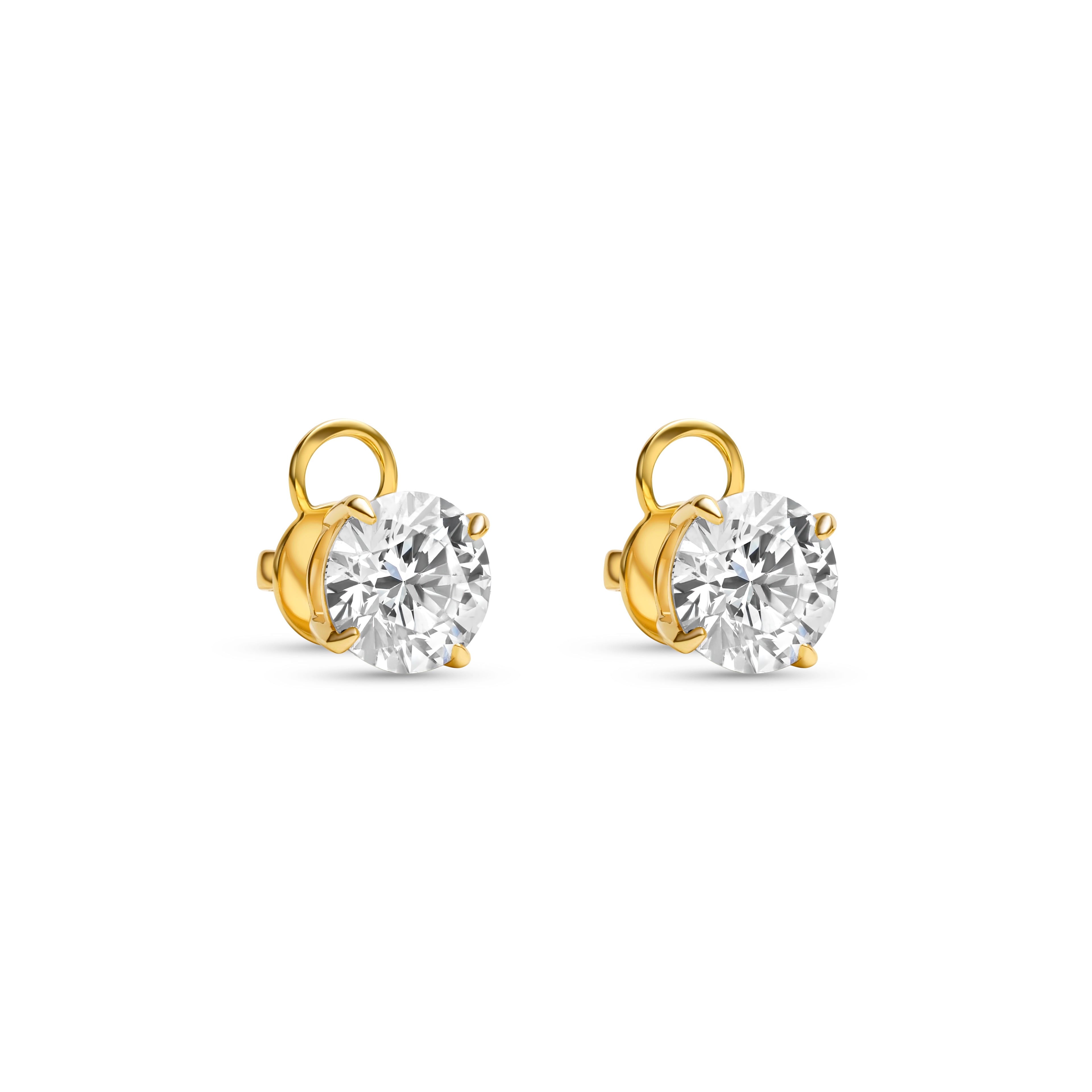 Bianca Round Diamond Studs