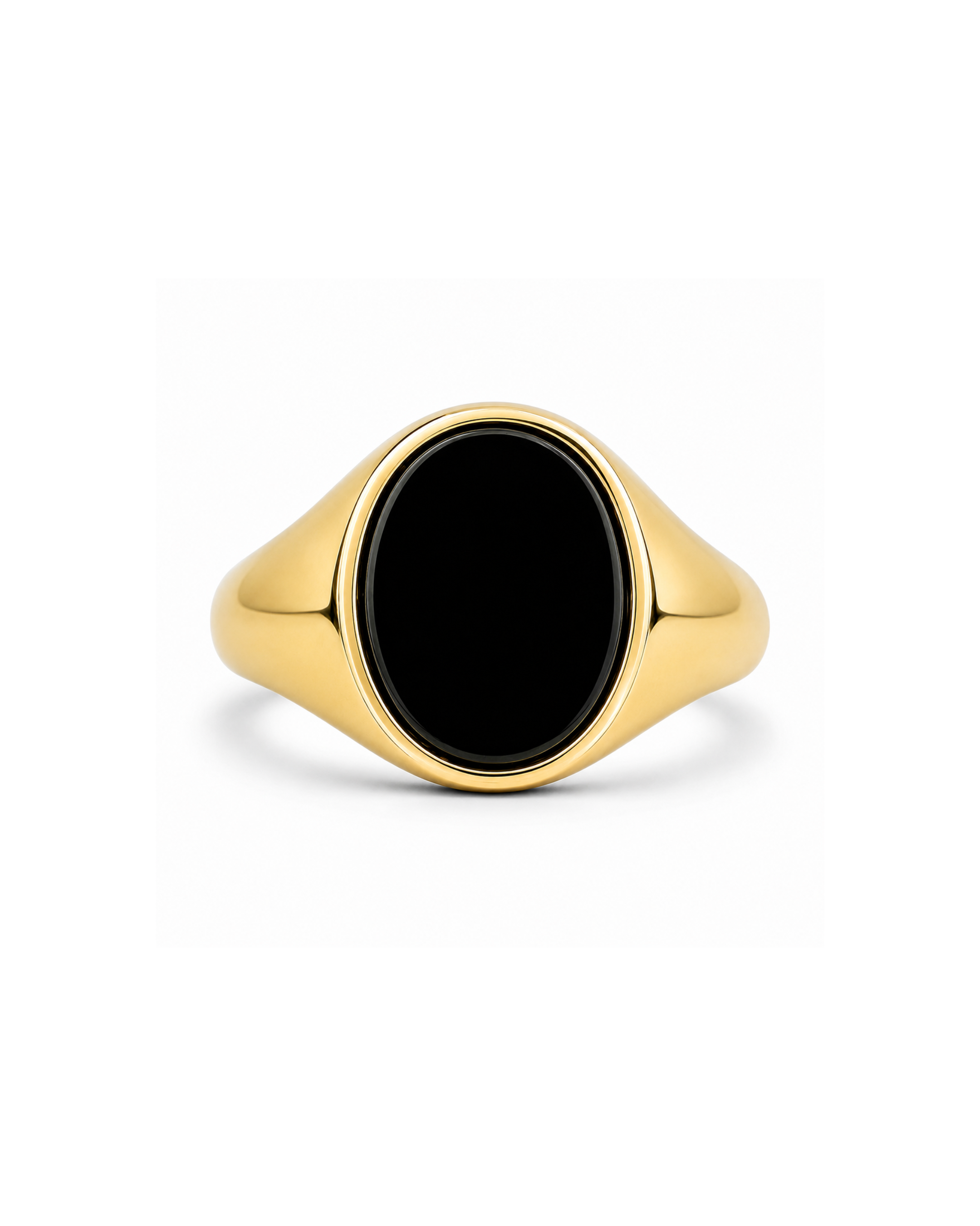 Onyx Signet Ring — 18k Gold