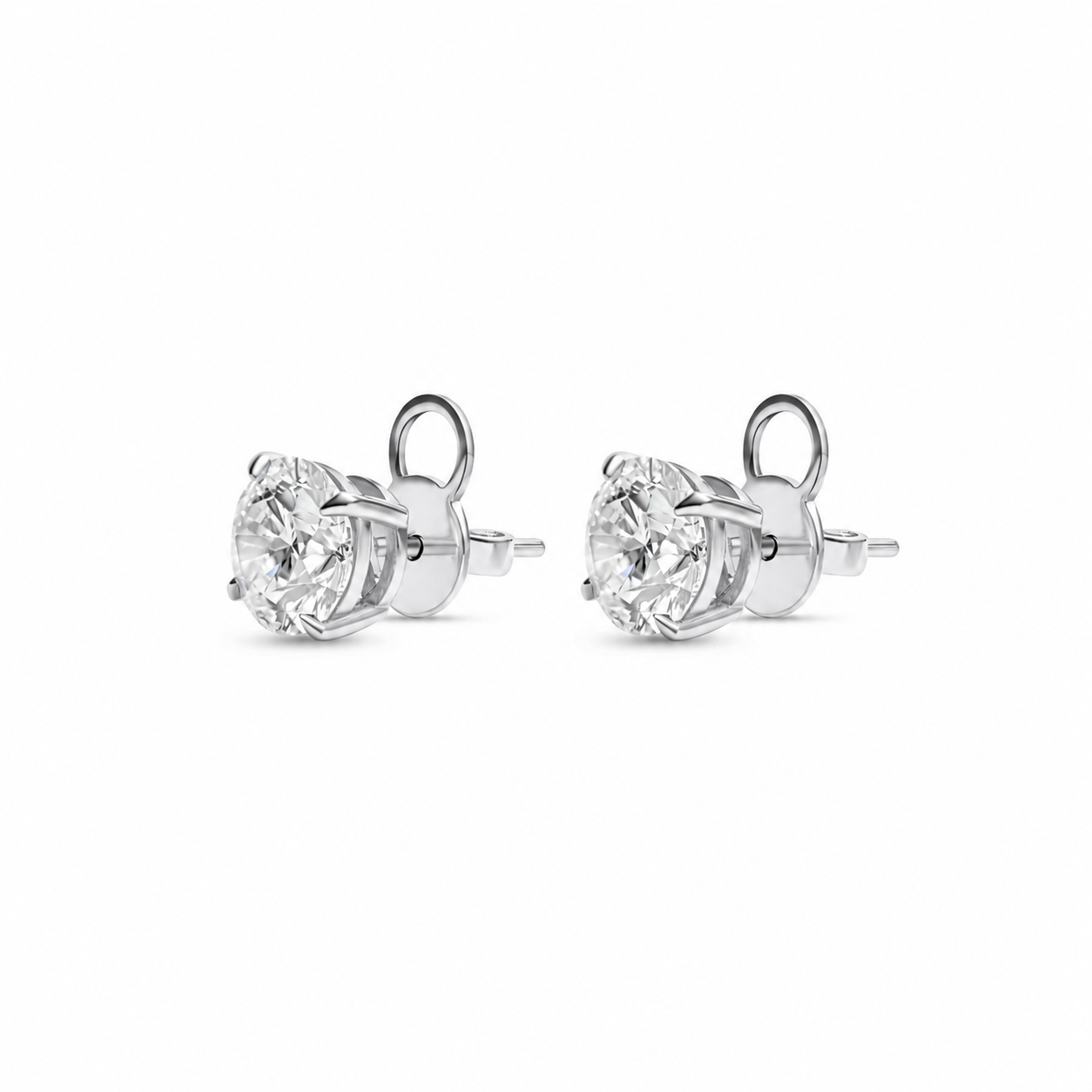 Bianca Round Diamond Studs